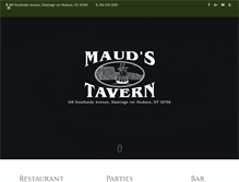 Tablet Screenshot of maudstavern.com